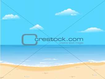 Beautiful summer background with beach