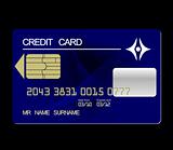 Realistic illustration credit card