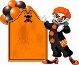 Scary Halloween Clown inviting
