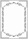 Blank floral frame border