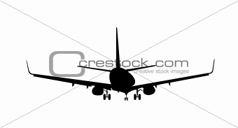 Silhouette of aircraft