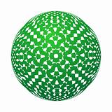 Abstract illustration green sphere