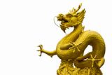 Golden dragon Statue