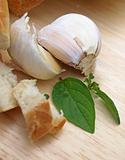 Garlic with bread