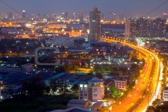 a freeway in bangkok thailand