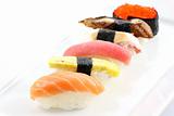 sushi isolated in white background