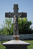 crucifix and blue sky