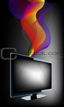 TV with waves