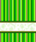 striped floral background.