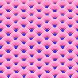 Pink retro background with circles