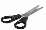 Black plastic scissors
