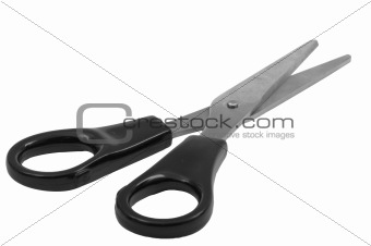 Black plastic scissors