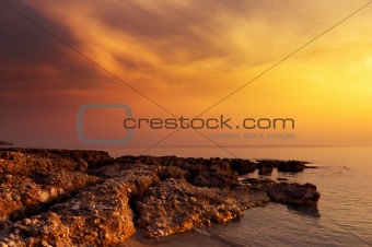 Sunset rocks