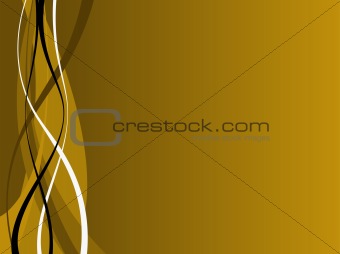 Gold and Black Waves