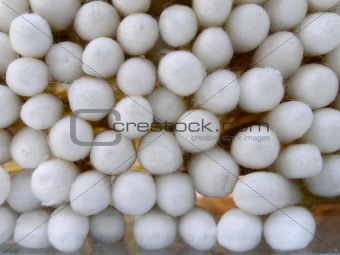 Pile of jam packed cotton buds