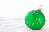 Green Christmas Ball