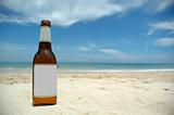 Beer and beach (blank)