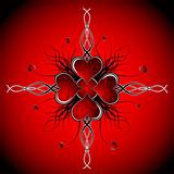 Abstract valentines background, vector