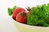 Tomatoes with parsley