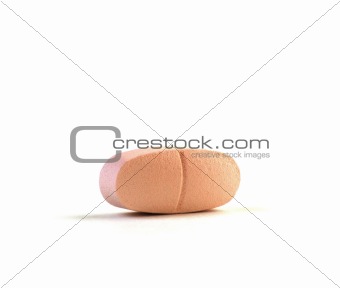 Daily Vitamin Against a Pure White Background