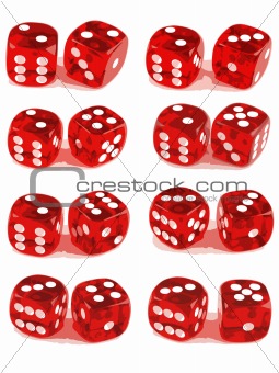 2 Dice Showing All Numbers (2 of 3)