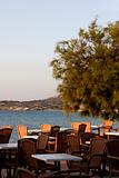 restaurant next to beach in Algajola northern corsica