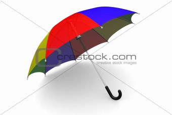 Umbrella on the ground