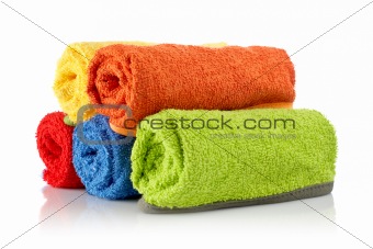 Multicolour towels rolls