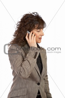 Businesswoman talking with phone