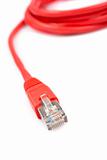 Red network cable