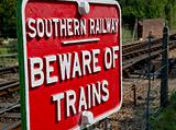 Railway Warning Sign