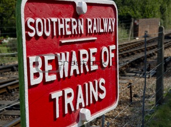 Railway Warning Sign