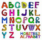 Monsters alphabet