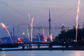 Toronto fireworks