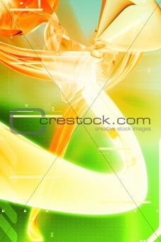 3d alien abstract composition