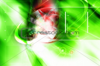 3d alien abstract composition