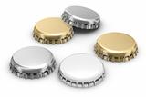 Beer caps (w clipping path)