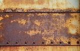 Rusty, old steel plates