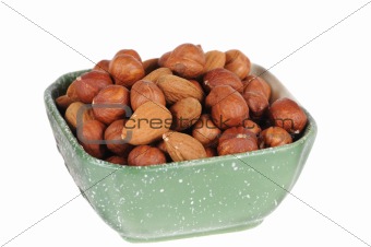 hazelnuts and almond