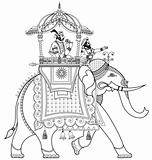 Decorated Indian elephant 