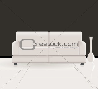 cream white sofa