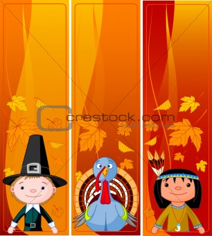Vertical Thanksgiving Banners