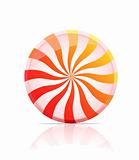 striped candy icon.  lollipop