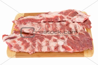 Meat on a chopping board
