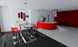 rendering Modern kitchen