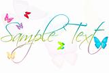 sample text with butterflies