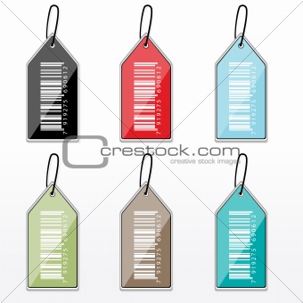 multicolor barcode tags