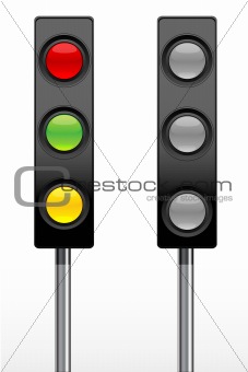 set of traffic light