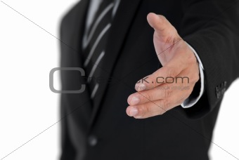 business man shake hand