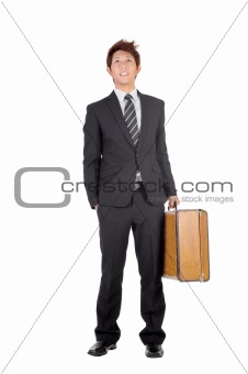 Young entrepreneur traveling